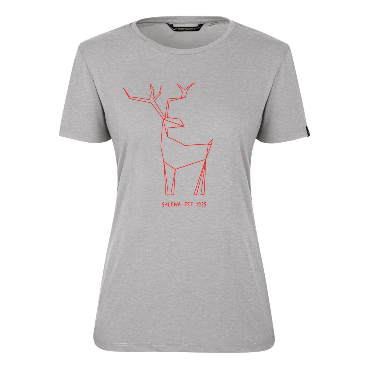 Salewa Deer Dry Short Sleeve T-Shirts γυναικεια γκρι Greece QF4819367